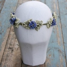 Boho Blues Hair Crown