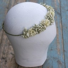 Boho Purity Half Hair Crown