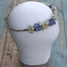 Boho Blues Half Hair Circlet