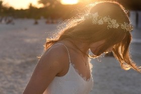 Boho Purity Double Hair Circlet