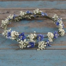 Boho Blues Double Hair Circlet
