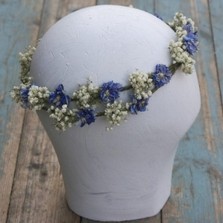 Boho Blues Double Hair Circlet