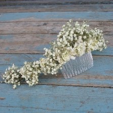 Boho Purity Half Hair Crown with Comb