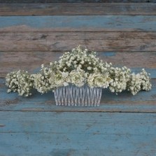 Boho Purity Half Hair Crown with Comb