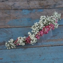 Boho Candyfloss Half Hair Crown with Comb