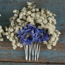 Boho Blues Hair Comb