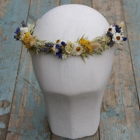 Cornflower Meadow Half Hair Crown