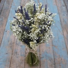 Lavender Twist Babys Breath Wedding Bouquet