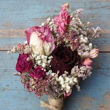 Valentine Rose Garden Lapel Corsage