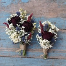 Rustic Winter Lapel Corsages