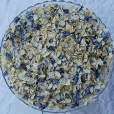 Boho Pale Blue Natural Petals