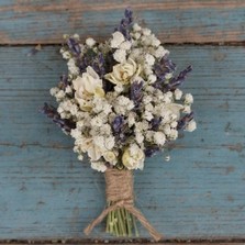 Lavender Whites Buttonhole