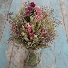 Summer Haze Jam Jar Posy