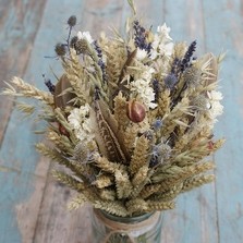 Rustic Autumn Jam Jar Posy