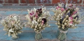 Valentine Rose Garden Jam Jar Posy