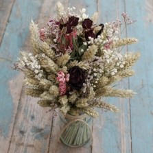 Valentine Rose Garden Jam Jar Posy