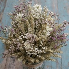 Vintage Romance Jam Jar Posy