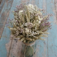 Vintage Romance Jam Jar Posy