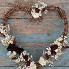 Rustic Winter Hanging Vine Heart