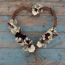 Rustic Winter Hanging Vine Heart