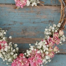 Boho Candyfloss Hanging Vine Heart