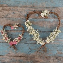 Boho Candyfloss Hanging Vine Heart