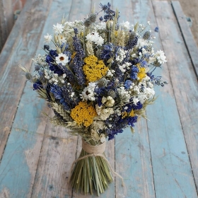 Prairie Blues Wedding Bouquet