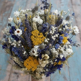 Prairie Blues Wedding Bouquet