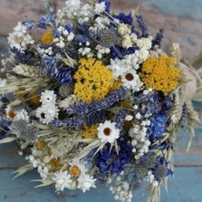 Prairie Blues Wedding Bouquet