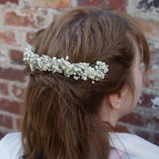 Boho Purity Half Hair Crown with 2 Combs