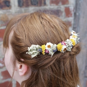 Festival Meadow Half Hair Crown with 2 combs