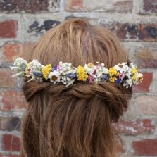 Festival Meadow Half Hair Crown with 2 combs