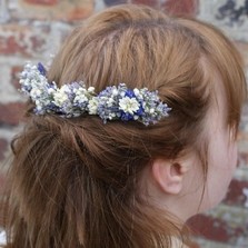 Provence Babys Breath Half Hair Crown with 2 Combs