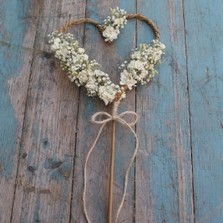 Boho Purity Willow Heart Wand