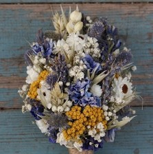 Prairie Blues Lapel Corsage