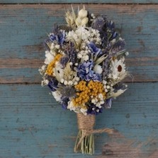 Prairie Blues Lapel Corsage