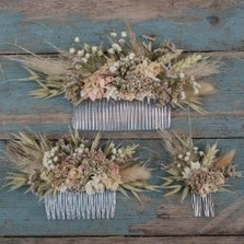 Pampas Prairie Blush Hair Comb