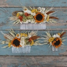 Sunflower Prairie Hair Comb