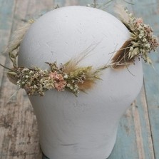 Pampas Prairie Blush Hair Crown