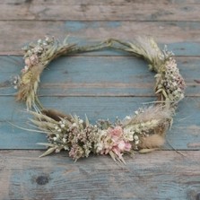 Pampas Prairie Blush Hair Crown