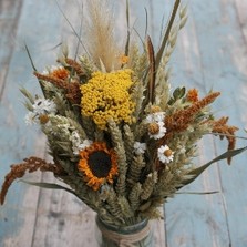 Sunflower Prairie Jam Jar Posy