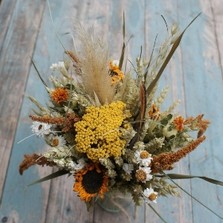 Sunflower Prairie Jam Jar Posy