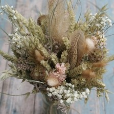 Pampas Prairie Blush Jam Jar Posy