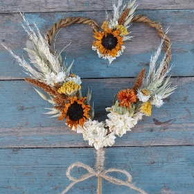 Sunflower Prairie Heart Wand