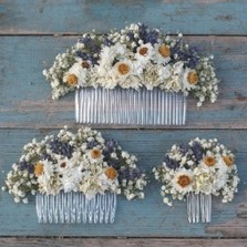 Lavender Twist Daisy Hair Comb