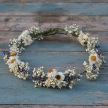 Lavender Twist Daisy Hair Crown