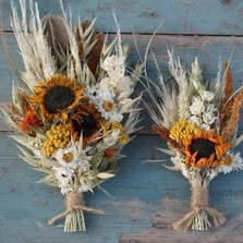 Sunflower Prairie Lapel Corsage