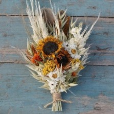 Sunflower Prairie Lapel Corsage