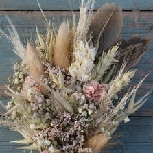 Pampas Prairie Blush Lapel Corsage