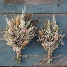 Pampas Prairie Blush Lapel Corsage